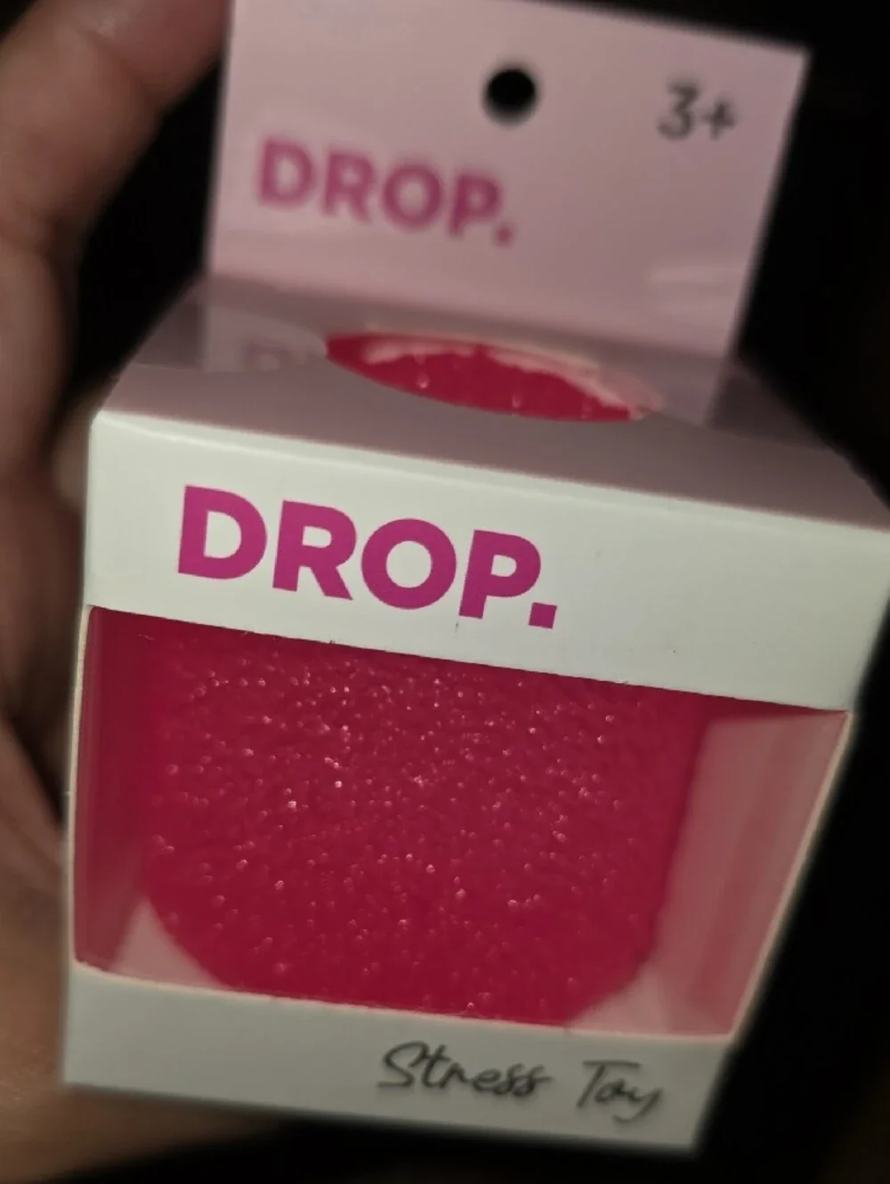 Pink Stress Ball - Soft Squeeze Stress Toy Gumdrop